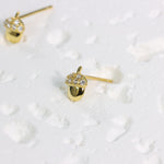 Load image into Gallery viewer, PINE CONE STUD EARRINGS - Luminous Amore
