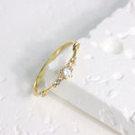 Load image into Gallery viewer, SEVEN CRYSTAL MOONSTONE RING - Luminous Amore
