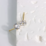 Load image into Gallery viewer, SOLITAIRE STUD EARRINGS - Luminous Amore
