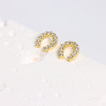 Load image into Gallery viewer, MINI HORSESHOE EARRINGS - Luminous Amore
