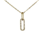 Load image into Gallery viewer, CLASSIC PAPERCLIP PENDANT - Luminous Amore
