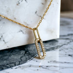 Load image into Gallery viewer, CLASSIC PAPERCLIP PENDANT - Luminous Amore
