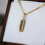 Load image into Gallery viewer, CLASSIC PAPERCLIP PENDANT - Luminous Amore
