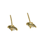 Load image into Gallery viewer, MINI GREEN ZIRCONIA STUD EARRINGS - Luminous Amore
