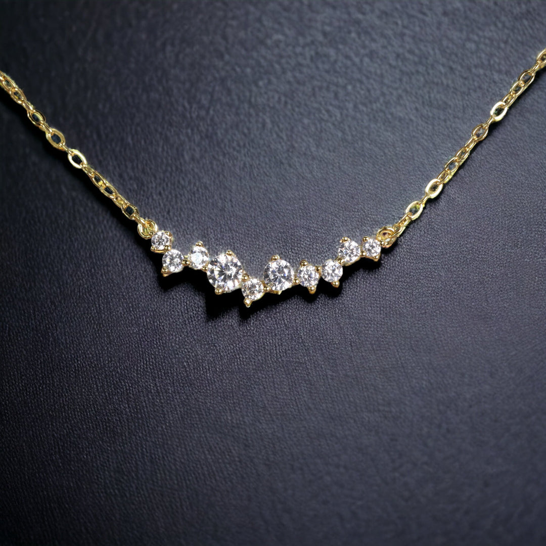 MINI DIAMOND BAR NECKLACE - Luminous Amore
