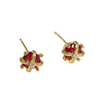 Load image into Gallery viewer, MINI CROWN STUD EARRINGS - Luminous Amore

