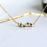 Load image into Gallery viewer, SCATTER HEART BAR NECKLACE - Luminous Amore
