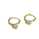 Load image into Gallery viewer, CIRCLE DROP BALL HOOP EARRING - Luminous Amore
