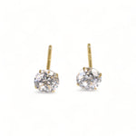 Load image into Gallery viewer, SOLITAIRE STUD EARRINGS - Luminous Amore
