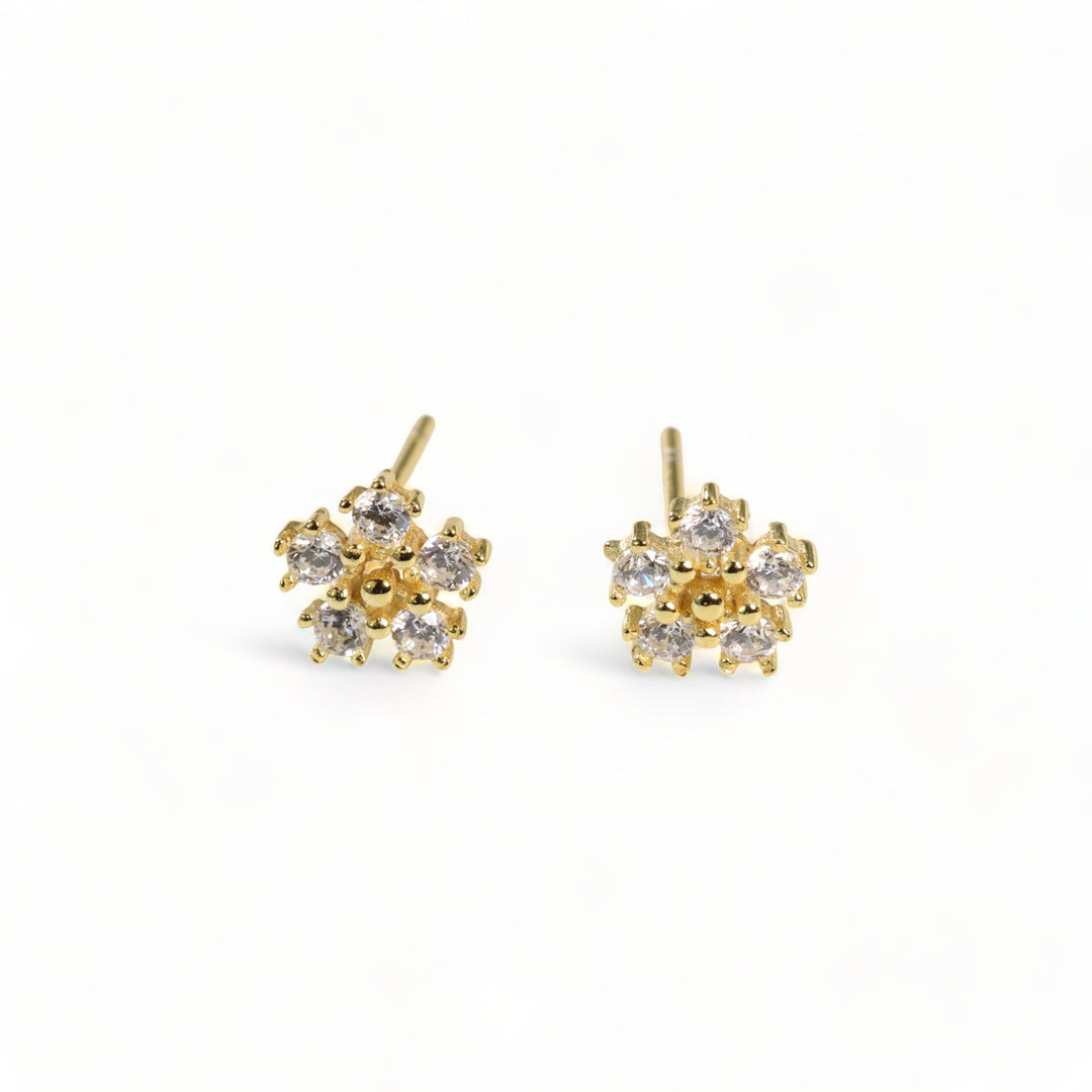 FIVE FLORAL STUD EARRINGS - Luminous Amore