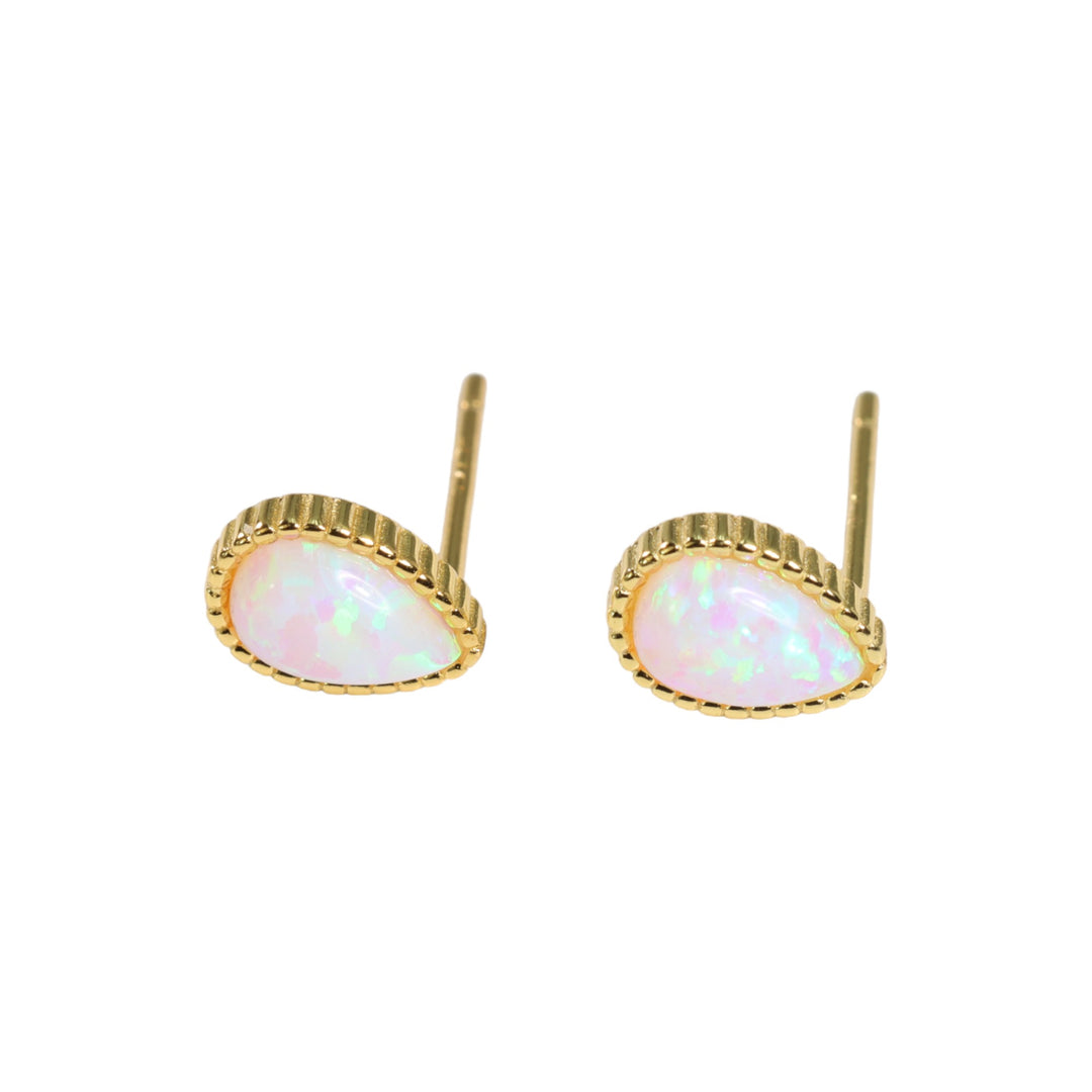 MINI OPAL STUD EARRINGS - Luminous Amore