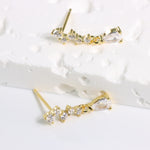 Load image into Gallery viewer, TEARDROP CLUSTER STUD EARRINGS - Luminous Amore

