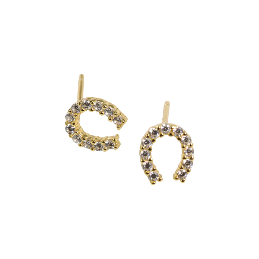 MINI HORSESHOE EARRINGS - Luminous Amore